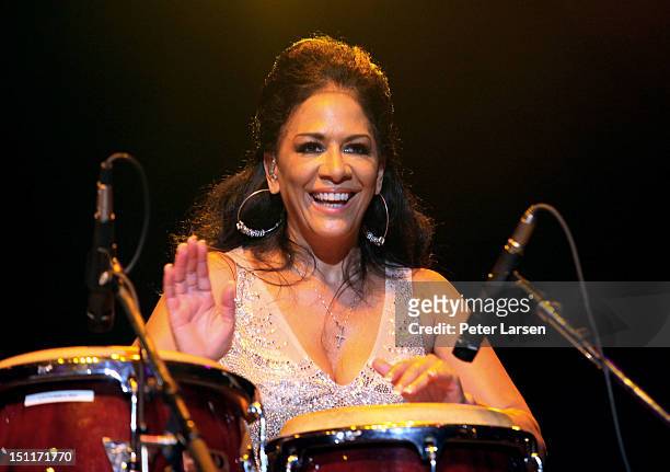 Musician Sheila E. Performs onstage during People En Espanol's Festival 2012 held at the Alamodome on September 2, 2012 in San Antonio, Texas.