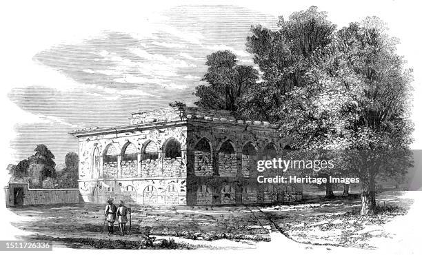 House at Arrah Fortified against the Dinapore Mutineers - from a sketch by Major V. Eyre, 1857. 'A lithograph of the house, from a sketch by Major V....