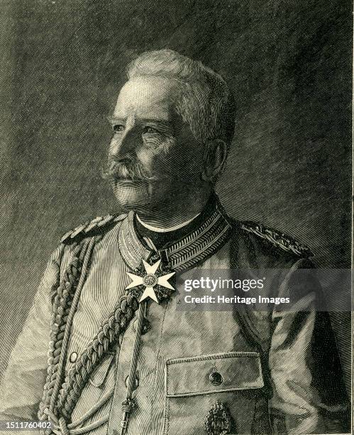 Count Von Waldersee', circa 1900. German field marshal, Chief of the Imperial German General Staff. Engraving after a photograph. From "Cassell's...