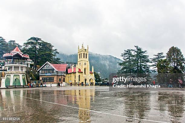 christ church - shimla stock pictures, royalty-free photos & images