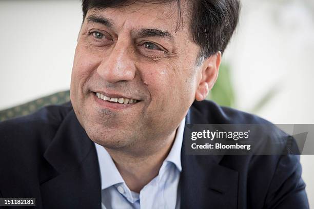 Rakesh Kapoor, chief executive officer of Reckitt Benckiser Group Plc, pauses during an interview in London, U.K., on Monday, Sept. 3, 2012. Futura...