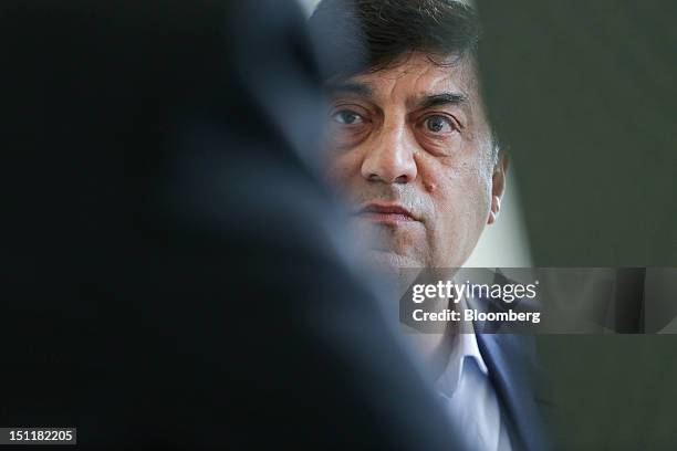 Rakesh Kapoor, chief executive officer of Reckitt Benckiser Group Plc, pauses during an interview in London, U.K., on Monday, Sept. 3, 2012. Futura...