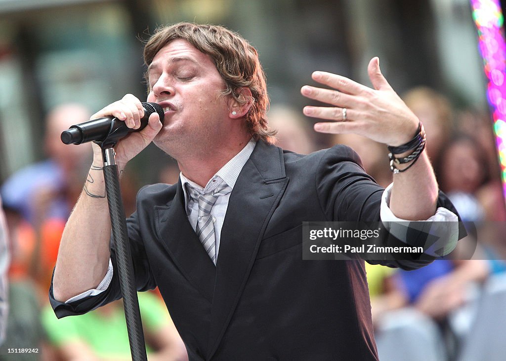 Singer Rob Singer Rob Thomas of band Matchbox Twenty performs on NBC's