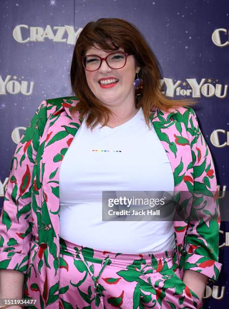 Jenny Ryan attends the press night performance of "Crazy For You" at Gillian Lynne Theatre on July 03, 2023 in London, England.