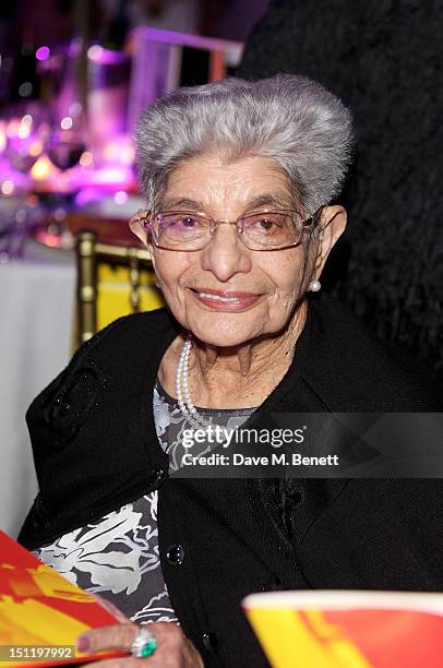 Mother of Freddie Mercury, Jer Bulsara, attends the second annual "Freddie For A Day" event in memory of Queen's late frontman Freddie Mercury, at...