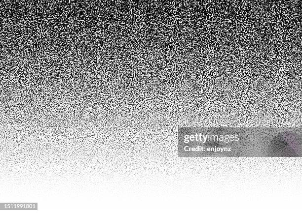 stockillustraties, clipart, cartoons en iconen met black and white noise background - storing op televisie