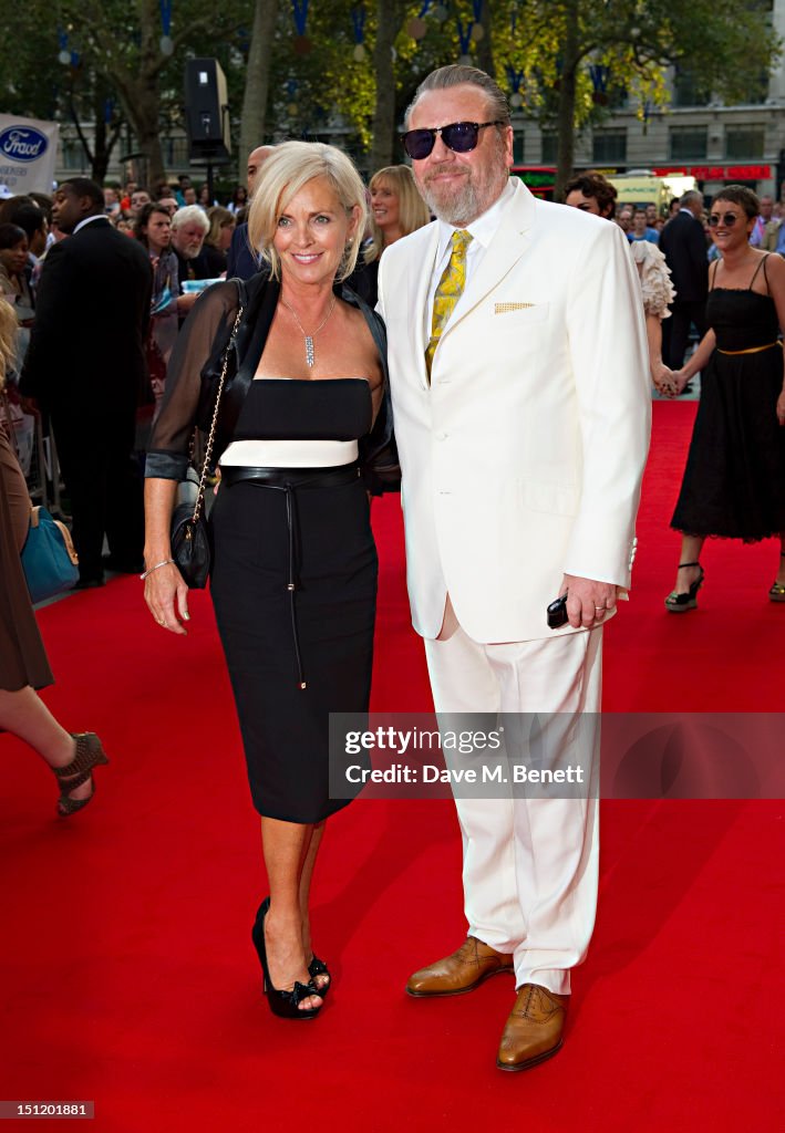 Ray Winstone and his wife Elaine Winstone attend the UK Film Premiere