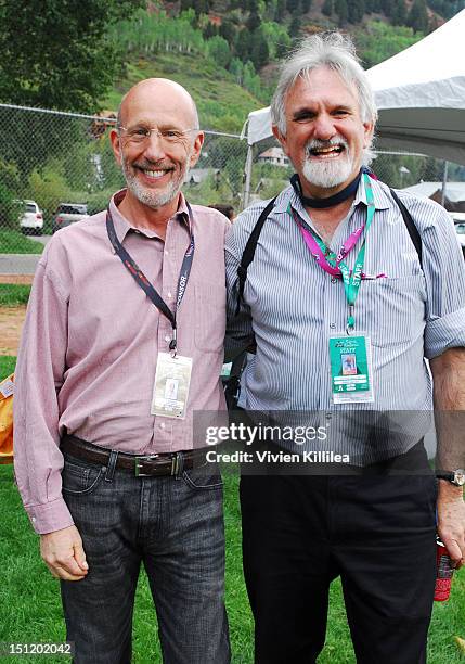 Mort Friedkin of Friedkin Realty Group and Co-director of the Telluride Fim Festival Gary Meyer attend the Labor Day Picnic in the Park at the 2012...