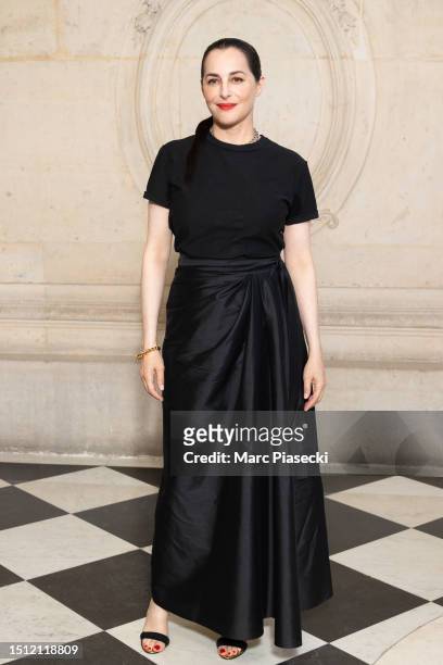 Amira Casar attends the Christian Dior Haute Couture Fall/Winter 2023/2024 show as part of Paris Fashion Week on July 03, 2023 in Paris, France.