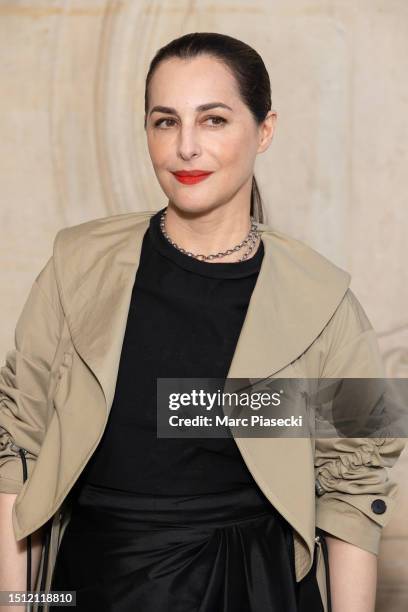 Amira Casar attends the Christian Dior Haute Couture Fall/Winter 2023/2024 show as part of Paris Fashion Week on July 03, 2023 in Paris, France.