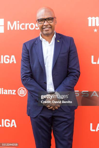 Marcos Senna attends the LALIGA Photocall at Madrid Content City on July 03, 2023 in Madrid, Spain.