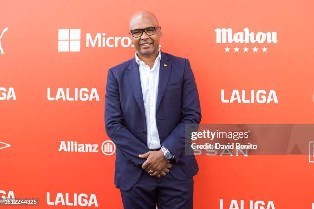 Marcos Senna attends the LALIGA Photocall at Madrid Content City on July 03, 2023 in Madrid, Spain.