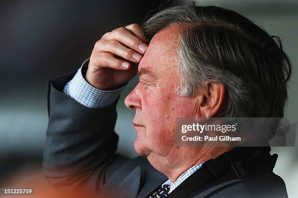 Ken Clarke sits the stands during day one of the LV County Championship Division One match between Surrey and Nottinghamshire at The Kia Oval on...