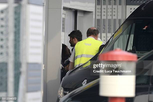 Fadi Fawaz arrives at Airport Vienna on September 4, 2012 in Vienna, Austria.