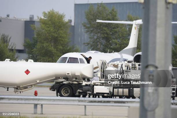 Fadi Fawaz arrives at Airport Vienna on September 4, 2012 in Vienna, Austria.