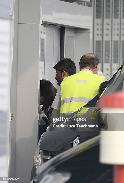 Fadi Fawaz arrives at Airport Vienna on September 4, 2012 in Vienna, Austria.