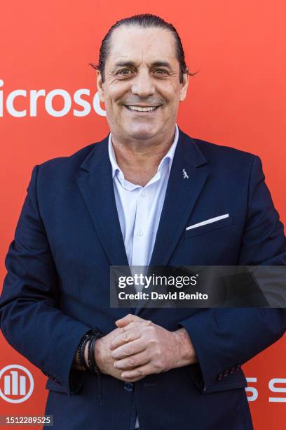 Paulo Futre attends the LALIGA Photocall at Madrid Content City on July 03, 2023 in Madrid, Spain.