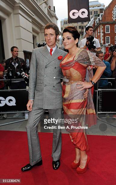 Bradley Wiggins with wife Catherine Wiggins attends the GQ Men of the Year Awards 2012 at The Royal Opera House on September 4, 2012 in London,...
