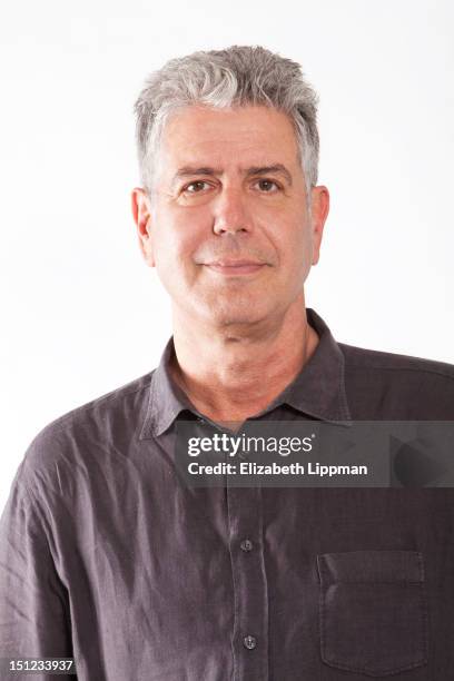 Chef/host/author Anthony Bourdain is photographed for Ad Week on July 27, 2012 in New York City.