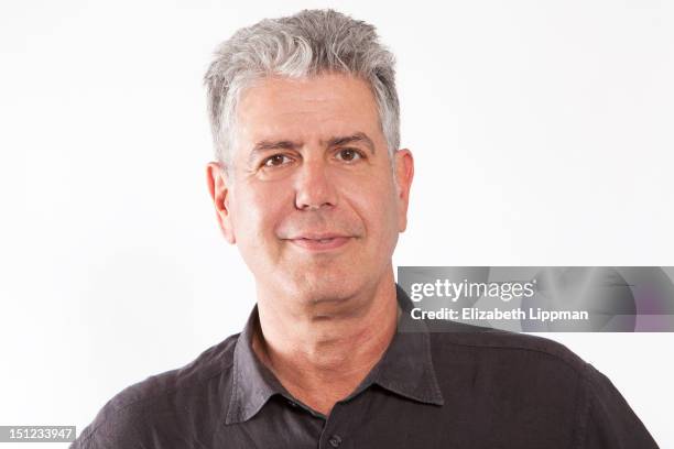 Chef/host/author Anthony Bourdain is photographed for Ad Week on July 27, 2012 in New York City.