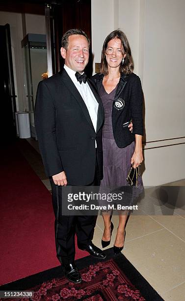 Ed Vaizey and Alex Holland arrive at the GQ Men Of The Year Awards 2012 at The Royal Opera House on September 4, 2012 in London, England.
