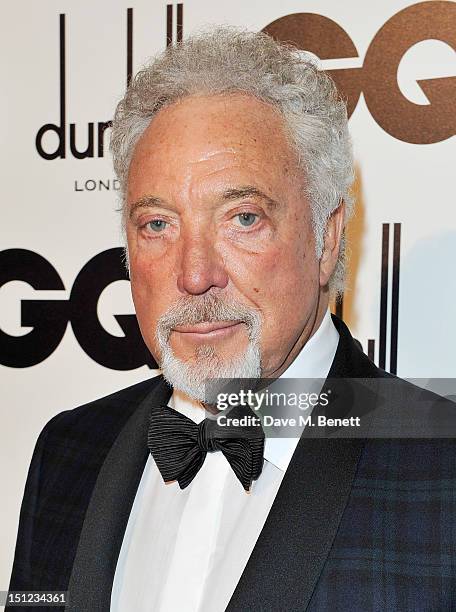 Sir Tom Jones arrives at the GQ Men Of The Year Awards 2012 at The Royal Opera House on September 4, 2012 in London, England.