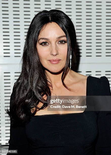 Monica Bellucci arrives at the GQ Men Of The Year Awards 2012 at The Royal Opera House on September 4, 2012 in London, England.