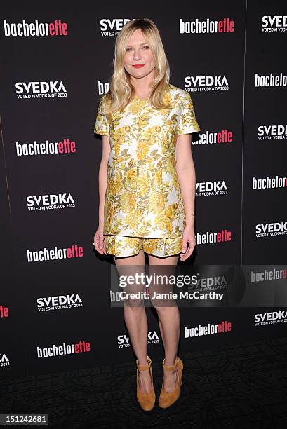 Actress Kirsten Dunst attends the "Bachelorette" New York Premiere at Landmark's Sunshine Cinema on September 4, 2012 in New York City.