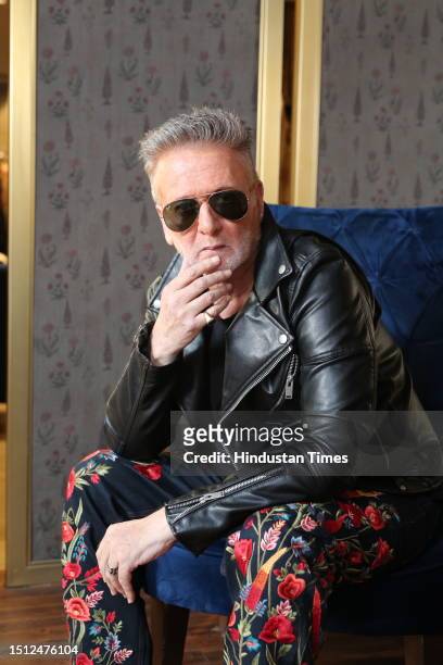 Indian fashion designer Rohit Bal during an interview with Hindustan Times, on June 15, 2023 in New Delhi, India. During an interview Rohit Bal says...