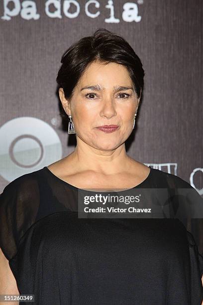 Actress Gabriela Roel arrives at the "Capadocia" season 3 launch red carpet at Museo Memoria y Tolerancia on September 4, 2012 in Mexico City, Mexico.