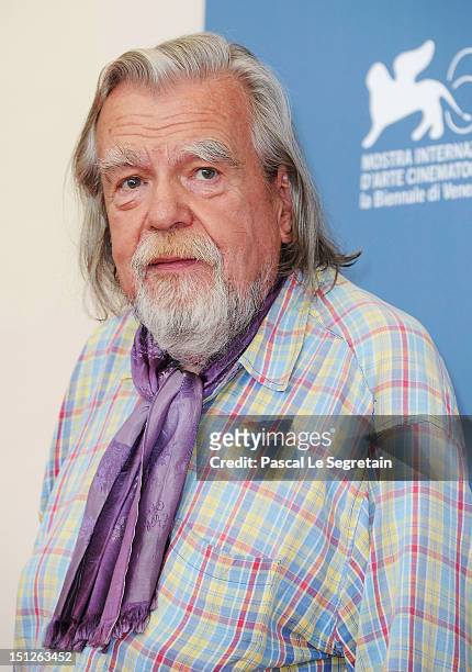 Actor Michael Lonsdale attends the "O Gebo E A Sombra" Photocal during the 69th Venice Film Festival at the Palazzo del Casino on September 5, 2012...