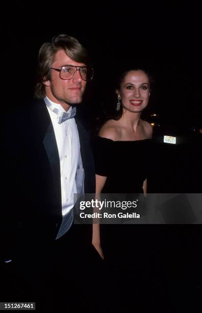 Actress Ana Alicia and Joe Miger attend American Jewish Committee Gala Honoring Merv Adelson on October 25, 1987 at the Beverly Wilshire Hotel in...