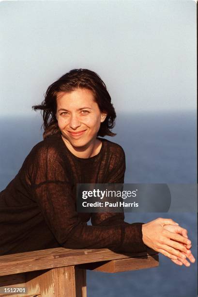 Author and famous child Moon Unit Zappa July 26, 2000 at Point Dume, Malibu. The daughter of musician Frank Zappa has written a book to be released...
