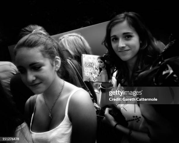 Fans are seen during the 69th Venice Film Festival at the Palazzo del Casino on September 5, 2012 in Venice, Italy.