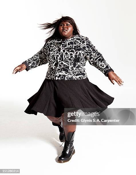 Actress Gabourey Sidibe poses for L'Officiel Magazine on November 1, 2010 in New York City.