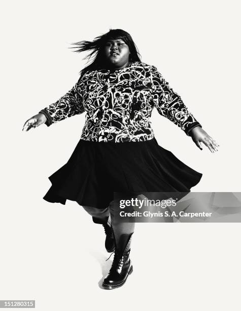 Actress Gabourey Sidibe poses for L'Officiel Magazine on November 1, 2010 in New York City. PUBLISHED IMAGE.