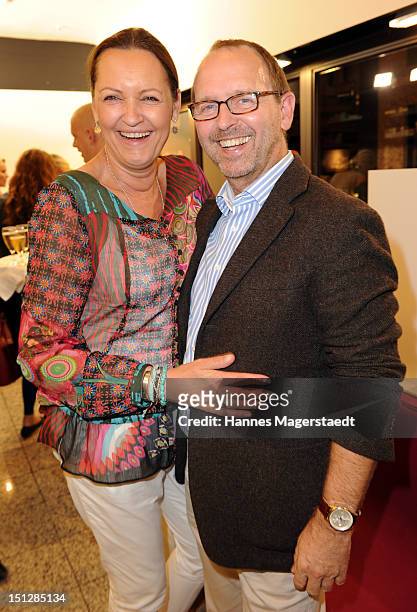 Horst Kirchberger and his wife Susanne Kirchberger attend the Barbara Sturm presentation of 'Molucular Skin Care' at Horst Kirchberger Makeup Studio...