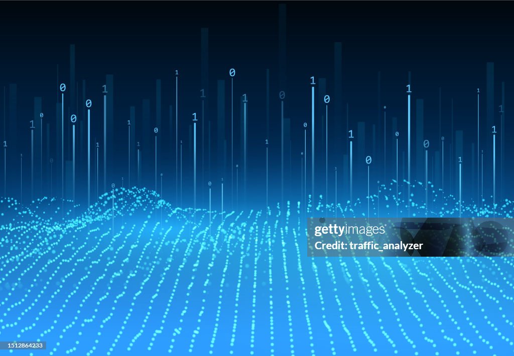Abstract Technical Landscape Background High-Res Vector Graphic - Getty ...