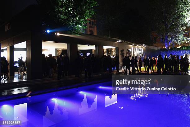 General view of the "Ciak"magazine party atmosphere at Lancia Cafe during the 69th Venice Film Festival on September 5, 2012 in Venice, Italy.