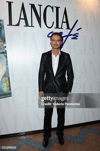 Beppe Convertini attends the "Ciak"magazine party at Lancia Cafe during the 69th Venice Film Festival on September 5, 2012 in Venice, Italy.
