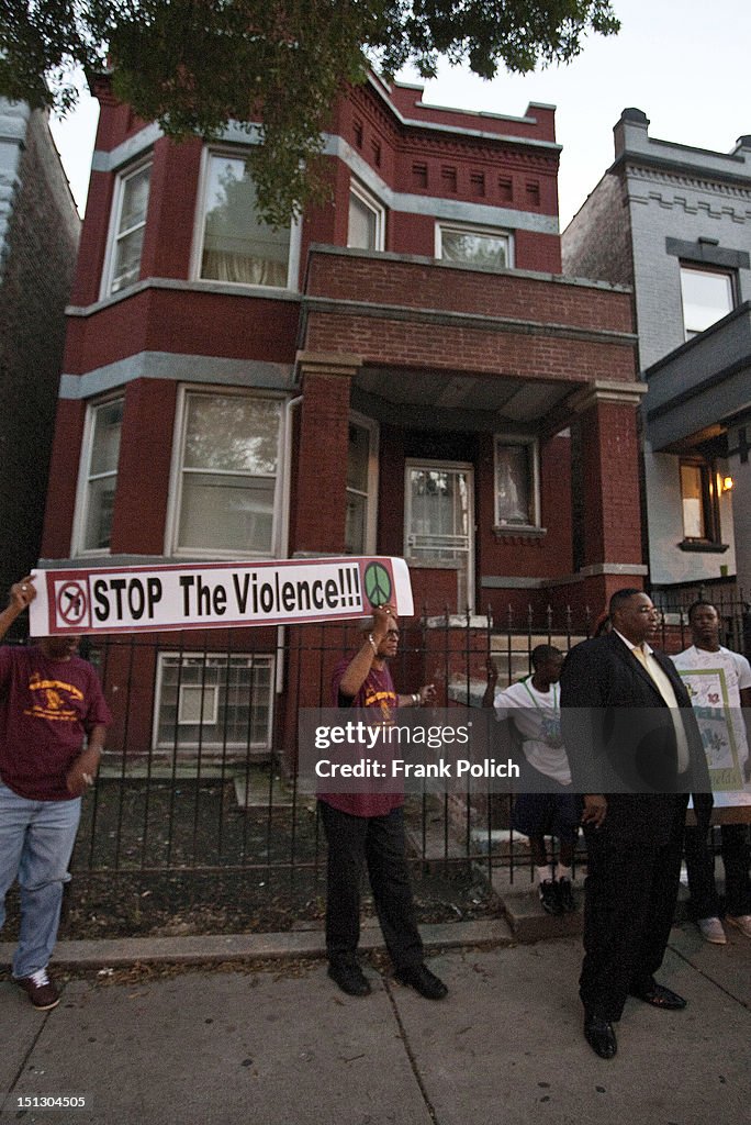 Chicago Neighborhood Holds Anti-Violence March In Response To Recent Shooting