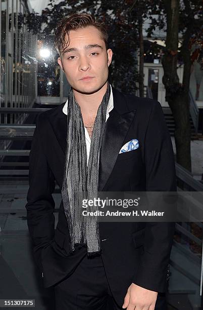 Ed Westwick attends the 9th annual Style Awards during Mercedes-Benz Fashion Week at The Stage Lincoln Center on September 5, 2012 in New York City.