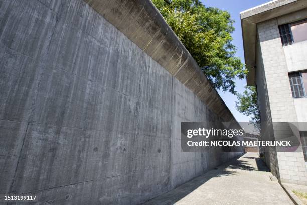 Illustration picture shows the inauguration and a press visit to the Vorst-Forest detention house, in Brussels, Friday 07 July 2023. The Regie der...