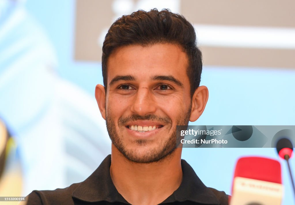 Qatar's Al-Wakrah SC's New Egyptian player Hamdi Fathi speaks with ...