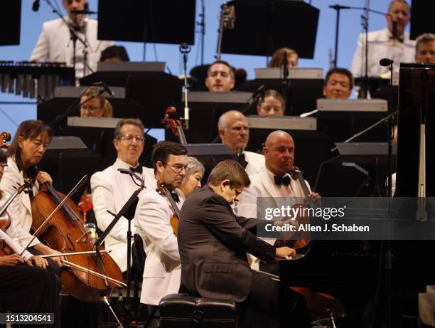 Hollywood, CA After Gustavo Dudamel conducted the Los Angeles Philharmonic, performing Mussorgsky, Falla and Ravel, Javier Perianes performs an...