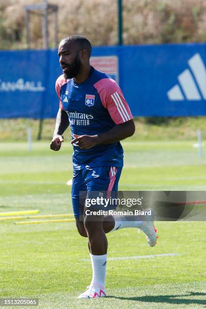 Alexandre LACAZETTE of Lyon during the training of Olympique Lyonnais on July 7, 2023 in Lyon, France.