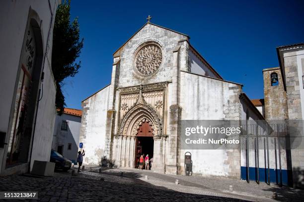 The Igreja de Santa Maria da Graca in Santarem, Portugal on July 7, 2023.