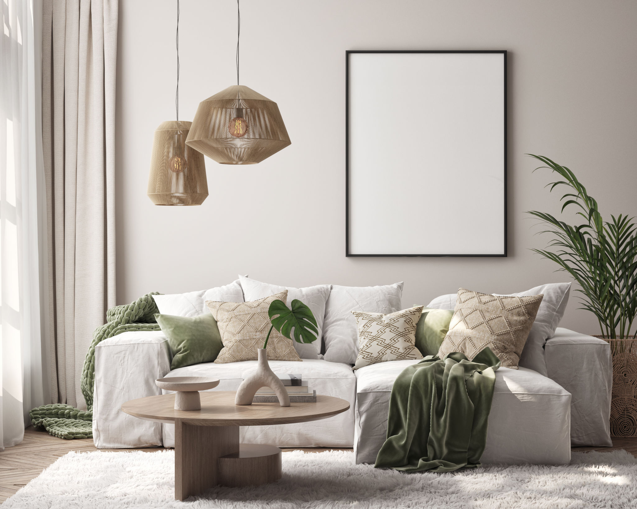 modern living room art