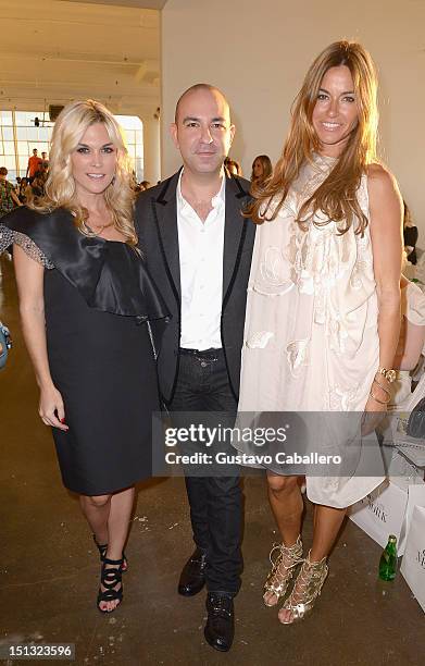 Tinsley Mortimer,Bruno Schiavi and Kelly Bensimoni attends NYFW S/S 2013: "PIJU" Collection Launch at New York Fashion Palette at Dream Downtown on...