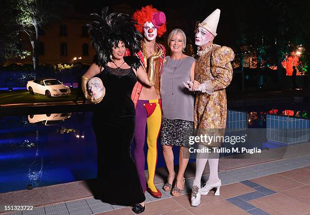 Director of Ciak Magazine Piera De Tassis and artits attend the "Ciak"magazine party at Lancia Cafe during the 69th Venice Film Festival on September...